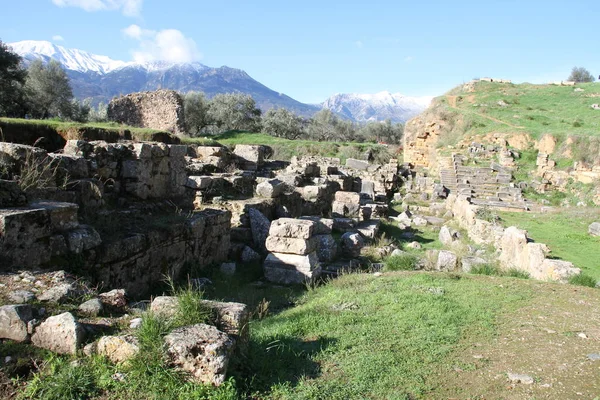 Ruinas Antigua Esparta Grecia — Foto de Stock