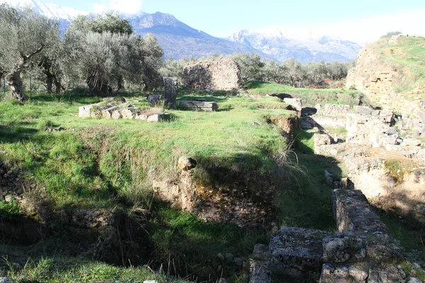 Ruines Sparte Antique Grèce — Photo