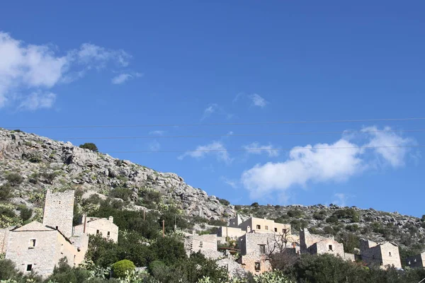 Ciudad Vakhia Mani Grecia — Foto de Stock