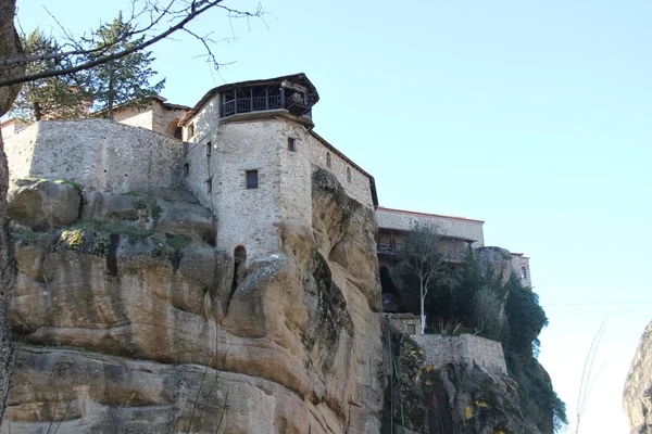 Close Monastries Meteora Greece — Stock Photo, Image