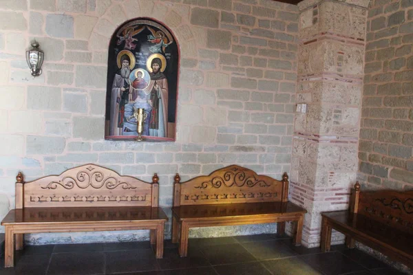 Meteora 그리스에서 Monastries의 클로즈업 — 스톡 사진