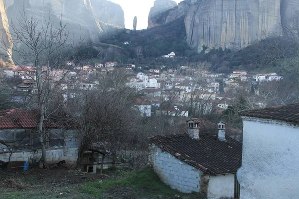 Close Monastérios Meteora Grécia — Fotografia de Stock