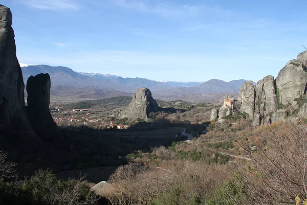 Primer Plano Los Monasterios Meteora Grecia —  Fotos de Stock