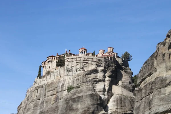 Meteora 그리스에서 Monastries의 클로즈업 — 스톡 사진