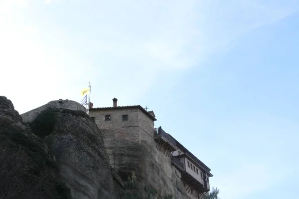 Meteora Yunanistan Monastries Yakın Çekim — Stok fotoğraf