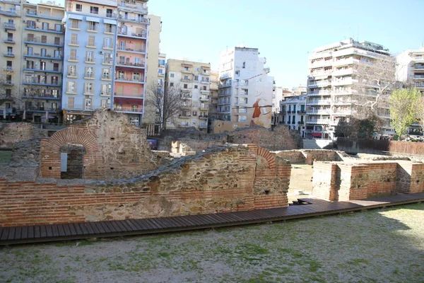 Roman Aghora Town Thessolaniki Greece — Stock Photo, Image