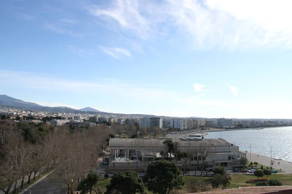 Θέα Της Πόλης Του Θεσσολιανή Ελλάδα — Φωτογραφία Αρχείου