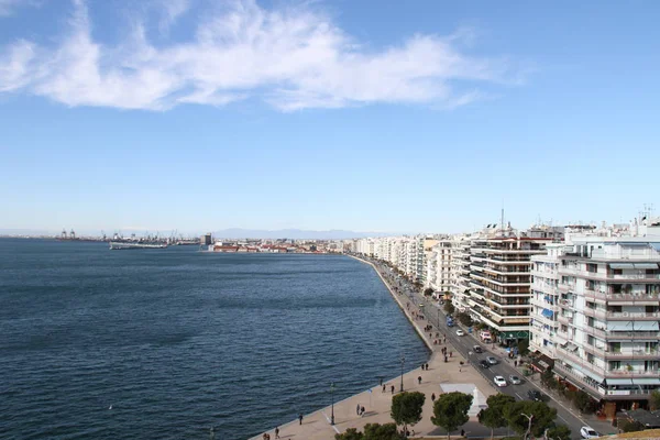 Vista Ciudad Thessolaniki Grecia — Foto de Stock