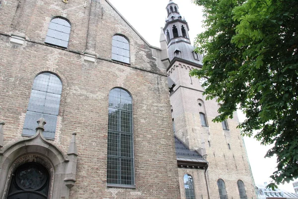 2017 Oslo Norwegen Blick Auf Die Stadt Norwegen Stadtkathedrale — Stockfoto