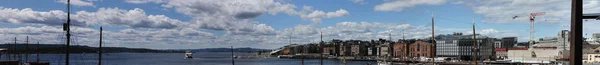 2017 Oslo Noruega Vista Ciudad Norway Muelles Ciudad —  Fotos de Stock