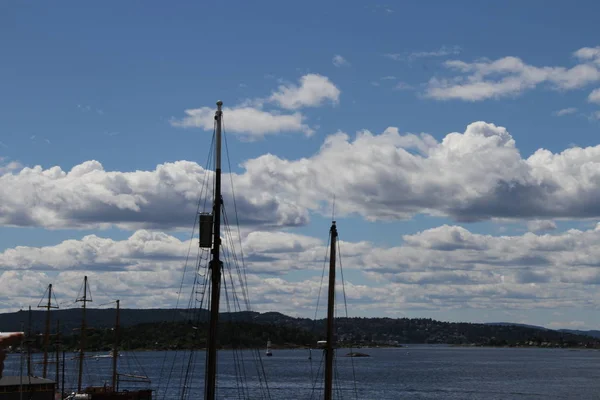 2017 Oslo Noruega Vista Cidade Norway Docas Cidade — Fotografia de Stock