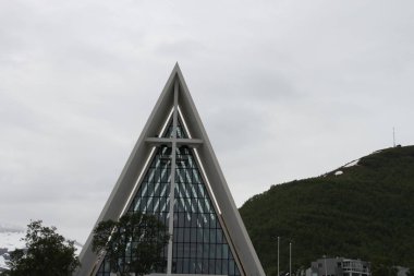 Şehir Tromso, Norveç, kutup Katedrali, 