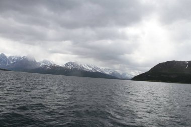 Lyngen Alps, Norveç, dağlar ve fiyortları