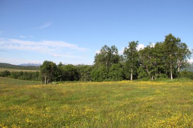 Adaları Kvaloya ve Senja, Norveç, dağlar, göller, Fiyordlar