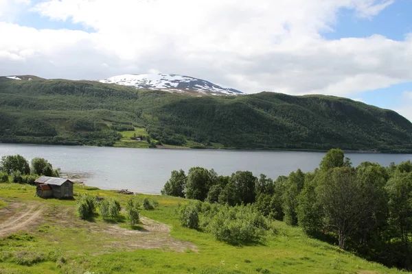 Lyngen Альп Норвегії Гори Фіорди — стокове фото