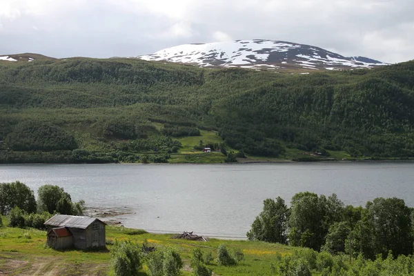 Lyngen Alpen Noorwegen Bergen Fjorden — Stockfoto