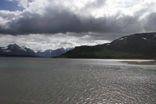 Lyngen Alps Norwegia Pegunungan Dan Fjords — Stok Foto