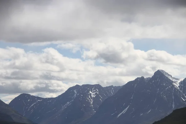 Альпы Люнгена Норвегия Горы Горные Вершины — стоковое фото