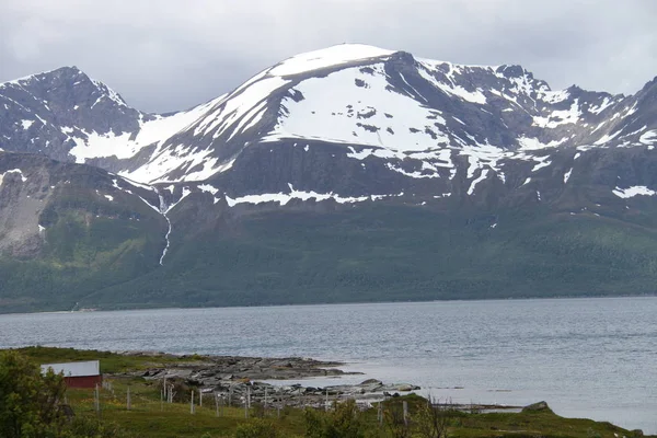 Lyngen Άλπεις Νορβηγία Βουνά Και Φιόρδ — Φωτογραφία Αρχείου