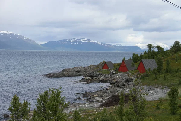 Lyngen Alps Noruega Montañas Fiordos —  Fotos de Stock