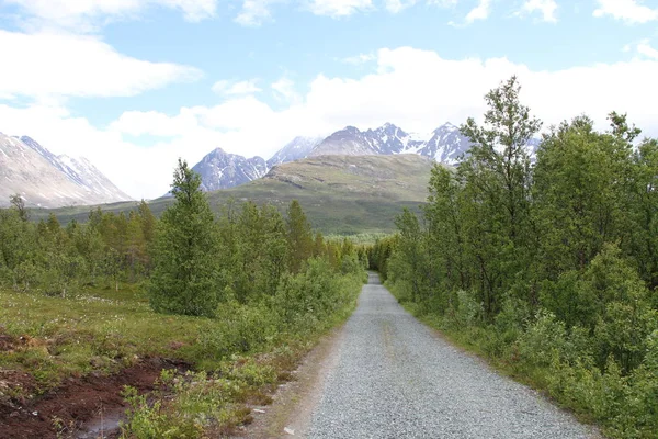 Alpy Lyngen Norwegia Gór Fiordów — Zdjęcie stockowe