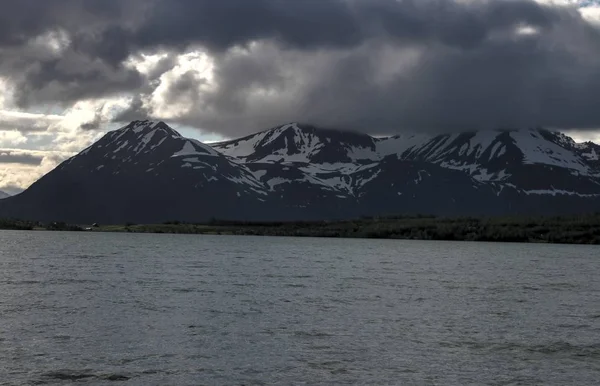 Alpi Lyngen Norvegia Montagne Fiordi — Foto Stock