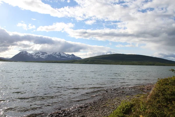 Lyngen Альп Норвегії Гори Фіорди — стокове фото