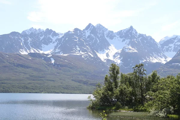 Lyngen Alpen Norwegen Berge Und Fjorde — Stockfoto