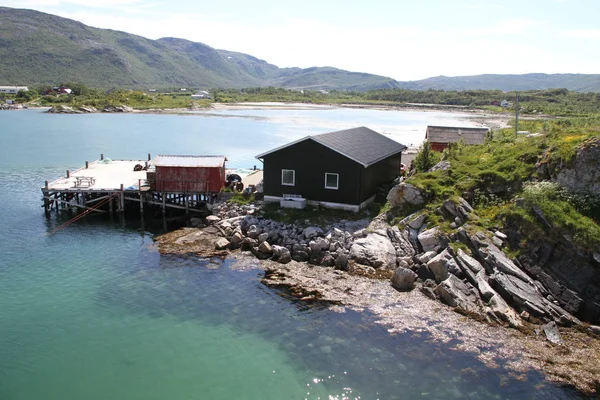 2017 Senja Норвегія Острови Kvaloya Senja Норвегія Гір Озер Фіорди — стокове фото