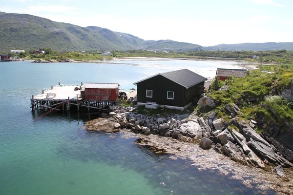 2017 Senja Норвегія Острови Kvaloya Senja Норвегія Гір Озер Фіорди — стокове фото