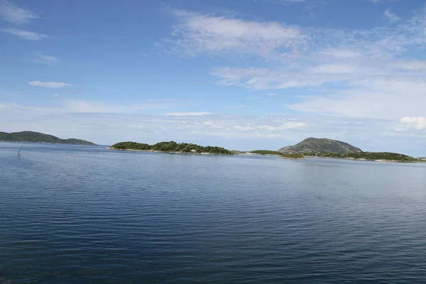 Öar Kvaløya Och Senja Norge Berg Sjöar Fjordar — Stockfoto