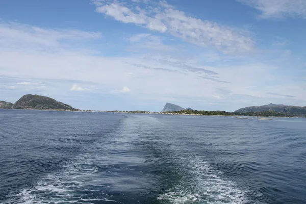 2017 Tromsã Noorwegen Aan Boord Van Veerboot Eilanden Van Kvaloya — Stockfoto