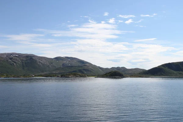 Острови Kvaloya Senja Норвегія Гір Озер Фіорди — стокове фото