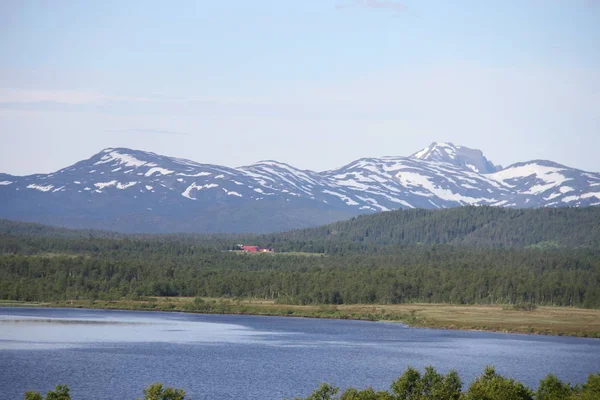 Islas Kvaloya Senja Noruega Montañas Lagos Fiordos — Foto de Stock