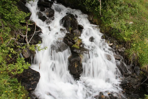 Ilhas Kvaloya Senja Noruega Montanhas Lagos Fiordes — Fotografia de Stock