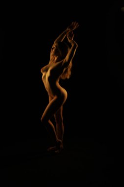 Bir akrobat modelinin fotoğrafı.