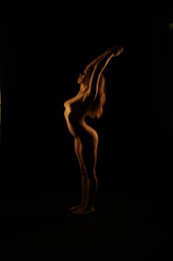 Bir akrobat modelinin fotoğrafı.