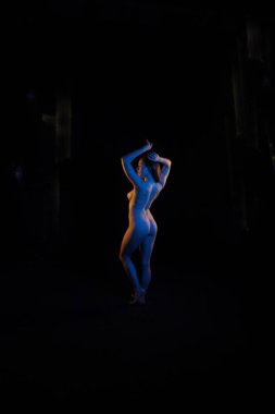 Bir akrobat modelinin fotoğrafı.