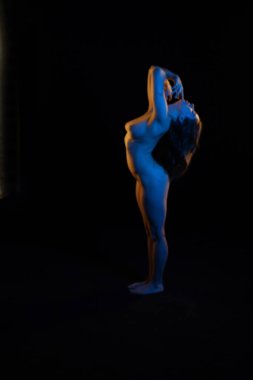 Bir akrobat modelinin fotoğrafı.