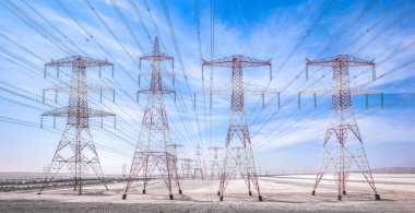 Elektrik endüstrisi. Çöl Elektrik Hattı Kuleleri