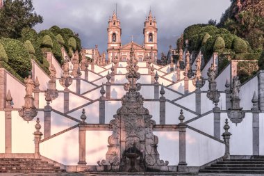 Kiliseye giden merdiven. Bom Jesus do Monte, Braga.