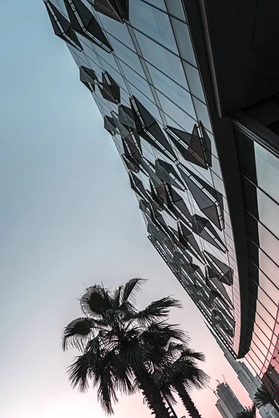 Dubai Design District Verenigde Arabische Emiraten Maart 2018 Glazen Gevel Stockfoto