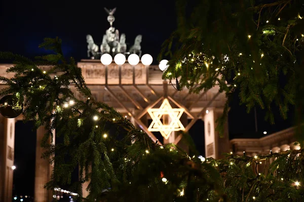 Berlin Niemcy Czas Bożego Narodzenia Europie — Zdjęcie stockowe