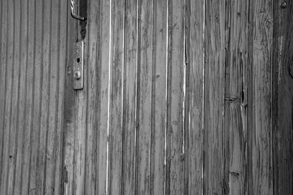 Closeup Distressed Wooden Texture Old Blue Door Rusty Handle Cracked — Stock Photo, Image