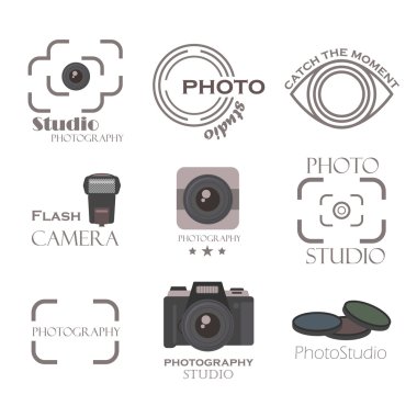 Fotoğraf etiketi vektör set.
