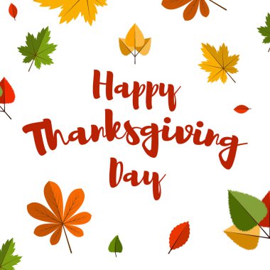 Düz tasarım stili mutlu şükran günü afiş.