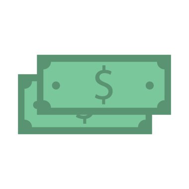 Beyaz üzerine izole edilmiş yüz dolar yığını