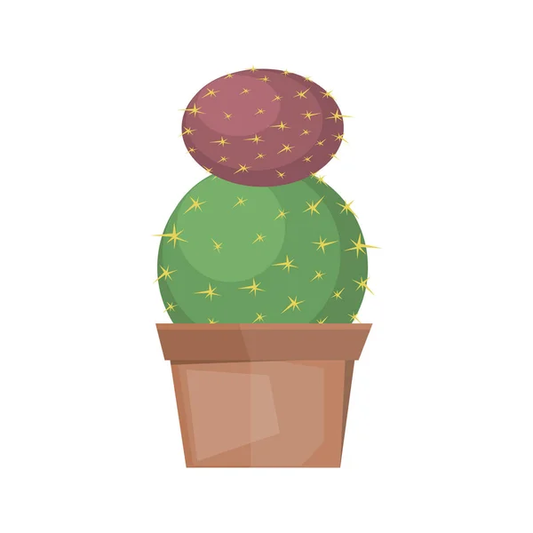 Kaktus Wüste Pflanzenvektor. — Stockvektor
