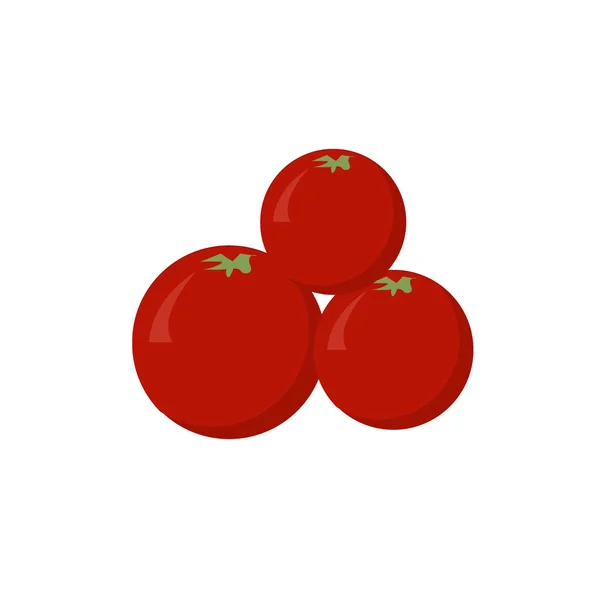 Tomate. Légumes isolés sur fond blanc — Image vectorielle