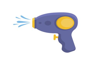 Plastik su tabancası izole vektör.